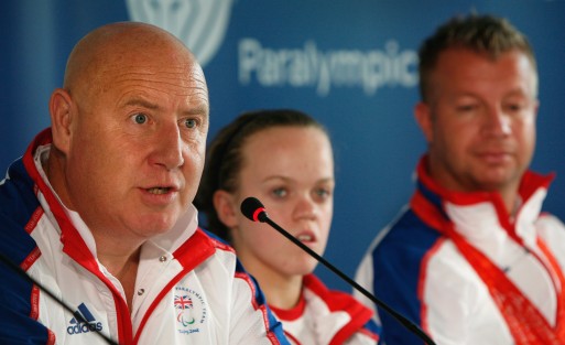 Phil Lane OBE, Eleanor Simmonds MBE and Lee Pearson CBE